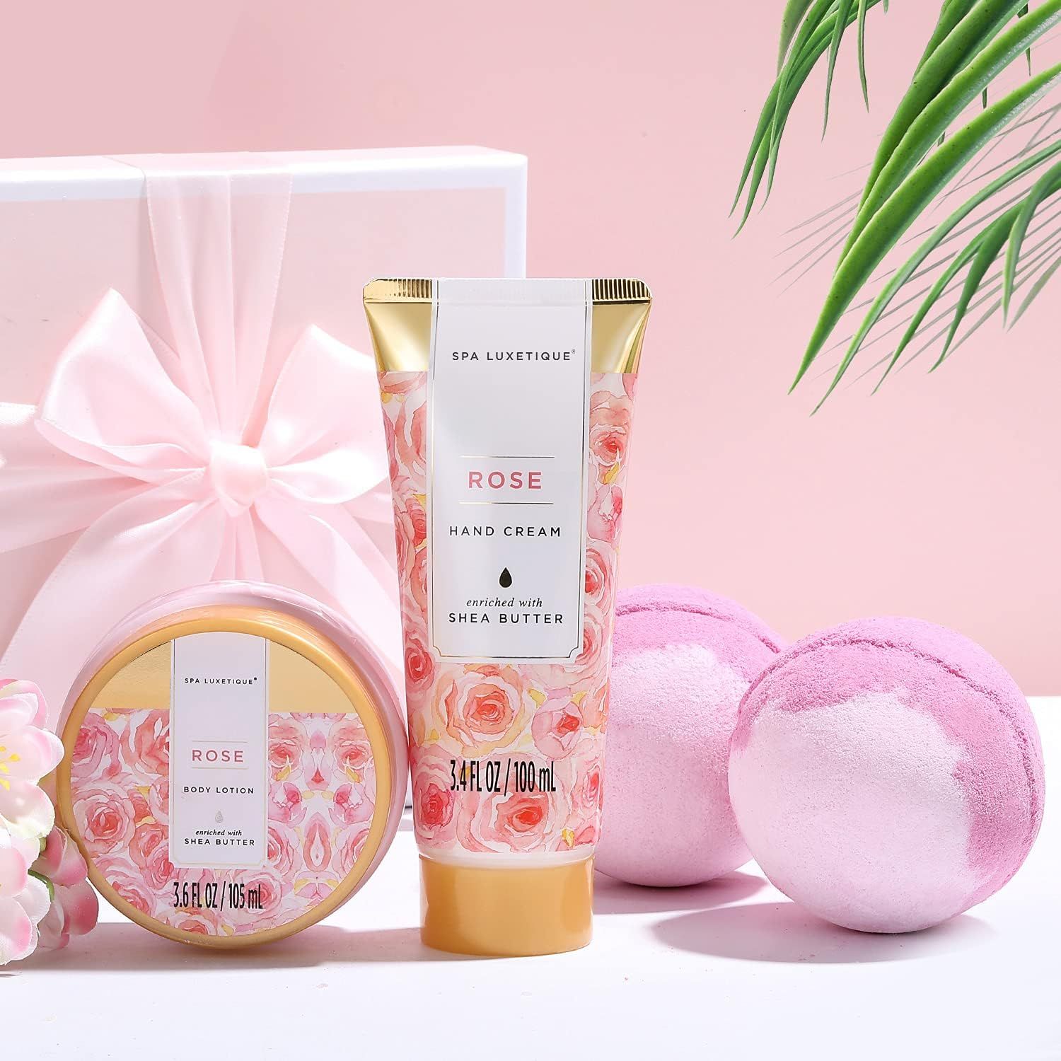 Indulge Her with 12-Piece Luxury Rose Spa Bath Gift Set - Perfect for Birthdays, Mother's Day, and Valentine's Day! - Image 5